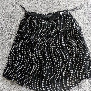 Jones New York Skirt Black and White Polka Dot -  size 6